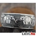 Csodaszép szerencse elefántos tibeti ezüst karkötő - Vadonatúj!