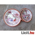Kínai motívumos porcelán csészealj, kistányér