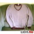 Új, XL-es rozsdabarnás elegáns pulóver, márkás