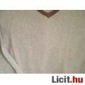 Új, XL-es rozsdabarnás elegáns pulóver, márkás