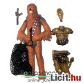 Star Wars figura - Chewbacca / Csubakka figura szétlőtt C3PO / C3-PO droid kiegészítővel, csom. nélk