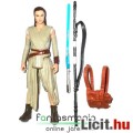 10cm-es Star Wars figura - Jedi Rey figura fénykarddal, pálcával és ráadható hátizsákkal - 5 ponton 