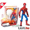 15cmes Marvel Pókember / Spider-Man figura visszahúzódó hálóhintával és mozgatható végtagokkal - Dis