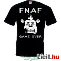 Five Nights at Freddys - új FNAF póló FNAF - GAME OVER Freddy póló fekete színben - gyerek S, M, L, 