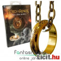 Gyűrűk Ura - aranyozott Egy Gyűrű / One Ring láncon, ablakos díszdobozzban - Hobbit / Lord of the Ri