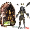 18-21cm-es Predator figura - NECA AVP Serpent Hunter Predator Alien maszkos fejjel, karddal váll-ágy