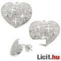 Eladó Szív a. ezüst fülbevaló cirkónia drágakövekkel 8.500 Ft h. EXTRA AKCIÓ