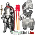 Star Wars figura - Captain Phasma ezüst Rohamosztagos / Stormtrooper kapitány figura fegyverrel és k