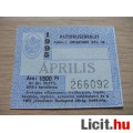 Eladó Autóbusz Bérlet 1995 Április