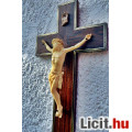 Eladó Antik, CSONT - őrlemény ANYAGÚ Jézus Krisztus (16 cm!) a kereszten, 36