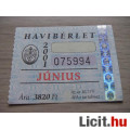 Eladó Havi  Bérlet 2001 Június