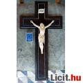 Eladó 32. Antik, ELEFÁNTCSONT Jézus Krisztus (16.5 cm), 45 cm impozáns feszü