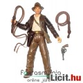 10cmes Indiana Jones figura - Indy figura ostorral és revolverrel - Frigyláda fosztogatói - csom. né