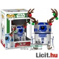 10cmes Funko POP figura R2-D2 / R2D2 droid figura - Karácsonyi Star Wars karikatúra figura rénszarva