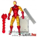 Marvel Universe figura - 10cmes Vasember klasszikus Iron Man piros sugárnyalábbal - jól mozgatható L