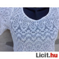 # H&M L.O.G.G. Fehér csipkés alkalmi blúz 34-es