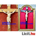 54. Antik ELEFÁNTCSONT Jézus Krisztus (11 cm), Korpusz, feszület, kere