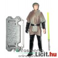 10cm-es Star Wars figura - Luke Skywalker figura zöld fénykarddal, Endor köpenyes emgjelenéssel és S