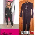 Eredeti Heidi Klum elegáns, egyedi fekete overál Szuper Akció %%