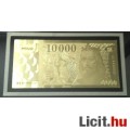 Kétoldalas 10000 és 20000 Ft-os arany bankjegy