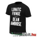 eredeti WWE Pankráció - póló Dean Ambrose - Lunatic Fringe felnőtt L méretű mintás hivatalos WWE pól