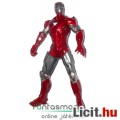 10cm-es Vasember / Iron Man figura mozgatható végtagokkal - ezüstszürke, filmes páncéllal - csom. né