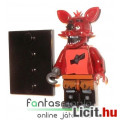 Five Nights at Freddys FNAF figura - 4-5cmes Foxy róka LEGO típ minifigura kampókézzel és alátehető