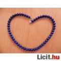 Természetes lápisz lazuli nyaklánc, gyöngysor 8mm