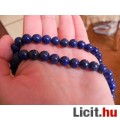 Természetes lápisz lazuli nyaklánc, gyöngysor 8mm