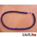 Természetes lápisz lazuli nyaklánc, gyöngysor 8mm