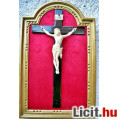51. Antik, ELFÁNTCSONT Jézus Krisztus (11 cm) , Korpusz 30 cm-es barok