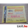 Eladó Havi  Bérlet 2003   Április