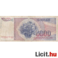 5.000 Dinár 1985  Jugoszlávia