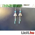 Eladó Tibeti ezüst,  türkizkék fülbevaló