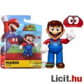 12cm-es Nintendo Super Mario figura - Super Mario World Odyssey figura Cppy sapkával és mozgatható v