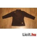 barna  bársony lányka pulóver,méret:98/104