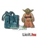 Star Wars figura - Yoda / Joda klasszikus öreg Jedi megjelenés, Luke-ra adható hátizsákkal régi 90s 