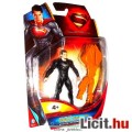 Superman figura - 10cm-es Acélember Zod Tábornok fekete szerelésben, mozgatható végtagokkal