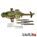 GI Joe jármű - Dragonhawk XH-1 katonai helikopter rátehető rotorokkel, kilőhető rakétákkal és nyitha