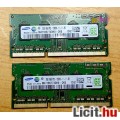 Samsung 2X2GB 1Rx8 PC3-12800S, DDR3 1600Mhz, duál kit újszerű állapotb