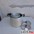 Retro Aluminum fazék 4  darab +  2 db fedő