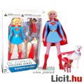 18cm-es DC Comics Igazság Ligája figura Supergirl figura - Krypto Superdog kutya és Streaky Supercat