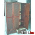 Singapore rattan betétes szekrény