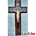 Eladó 36. Antik ELEFÁNTCSONT Jézus Krisztus (15.3 cm), 45 cm impozáns feszü