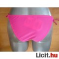 Fodros rózsaszín/sárga mintás S-es női bikini