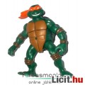 Tini Ninja Retro figura - Michelangelo 12cm-es Tekn?s figura reped hasú páncéllal a 2000-es évekb?l 