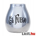 Eladó El Fuego logóval ellátott kerámia mate tea kalácsa bögre (ezüst) 350ml