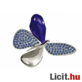 Eladó Pillangó medál, bross, Swarovski kristály, mágneses
