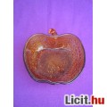 Eladó Bronz színű alma formájú üveg kínáló tál