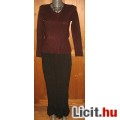 Padlizsán kötött női pulóver,méret:38